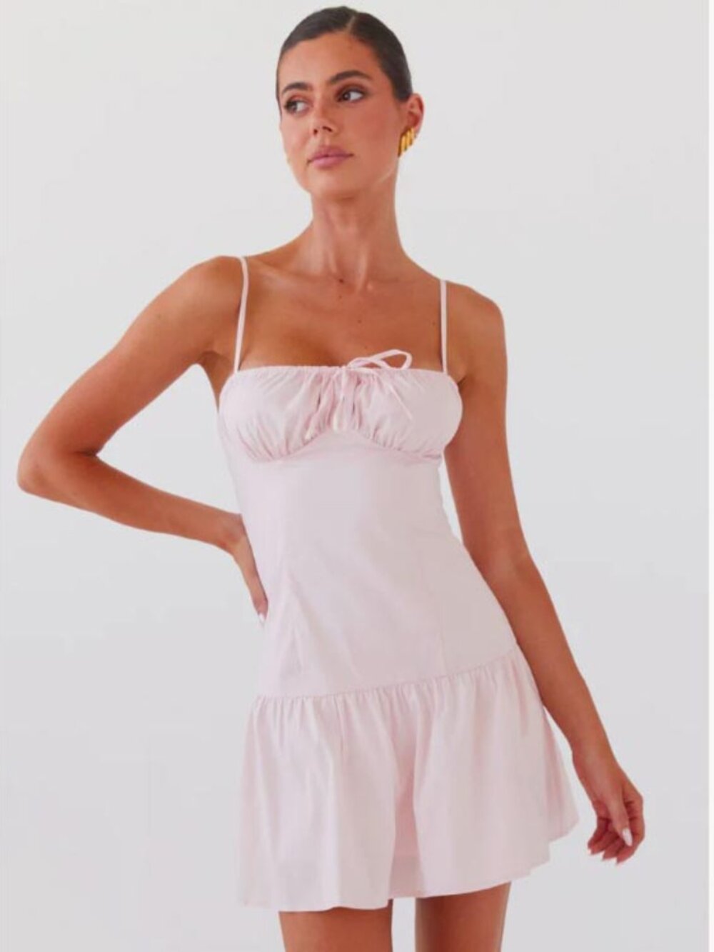 PepperMayo Romantic Charm Bustier Mini Dress in Baby Pink, NWT  - Women's 0